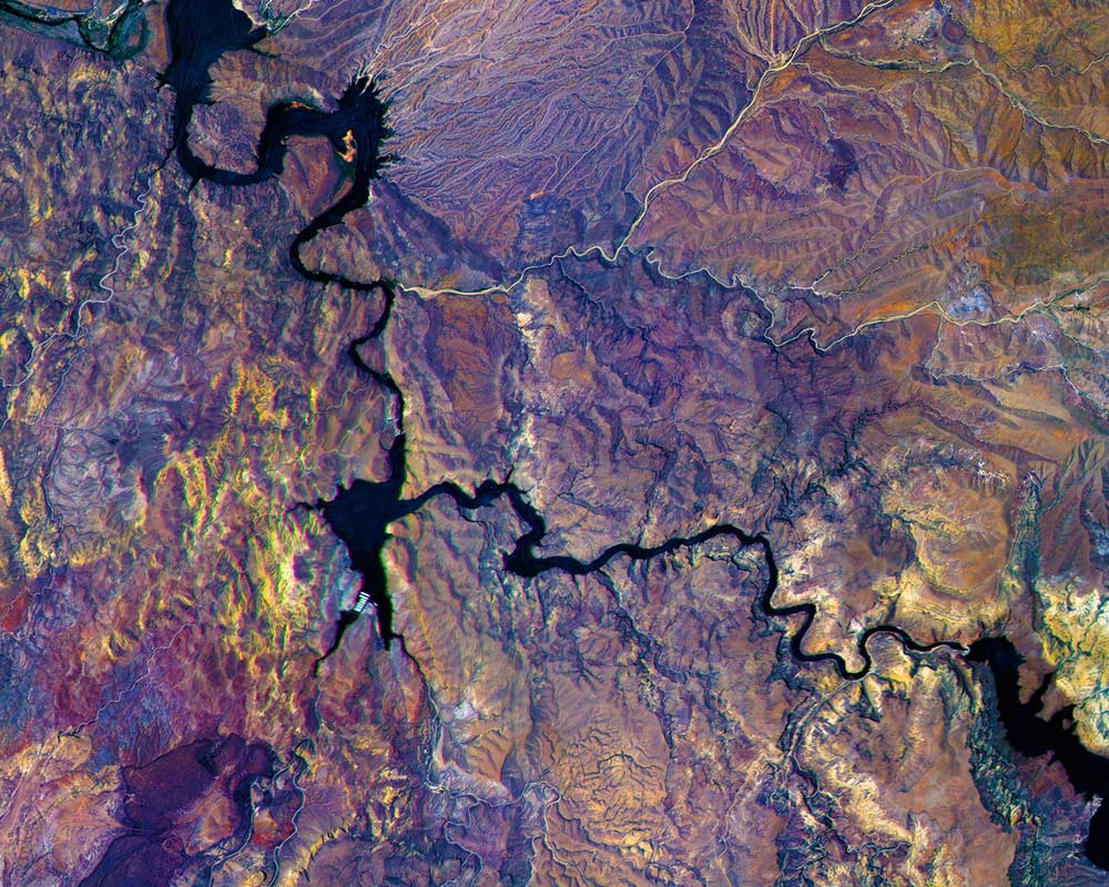 Hyperspectral imagery of the Salt River in Arizona
