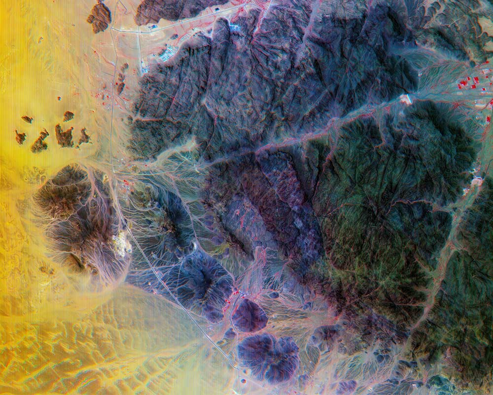 Hyperspectral imagery of An Nabhaniyah, Saudi Arabia