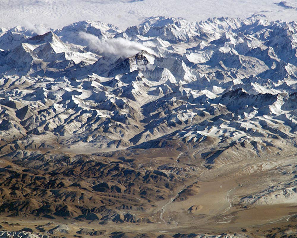Himalayas from ISS